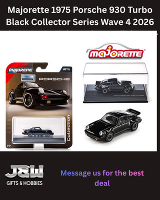 Majorette 1975 Porsche 930 Turbo Black Collector Series Wave 4 2026 1/64