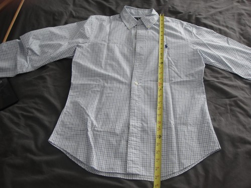 Camisa Polo Ralph Lauren Hombre Mediana Calce Ajustado Botones Manga Larga Poni - Imagen 3 de 8