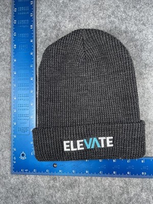 Richardson Hat Beanie Mens One Size Gray Cuffed Elevate Logo Knit Outdoor Winter