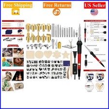 73PCS Wood Burning Kit for Beginners with Tips, Accessories  Adjustable Temp