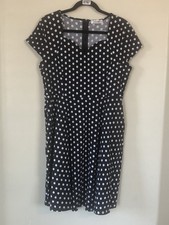 Nemidor Black And White Polka Dot dress Size US 22