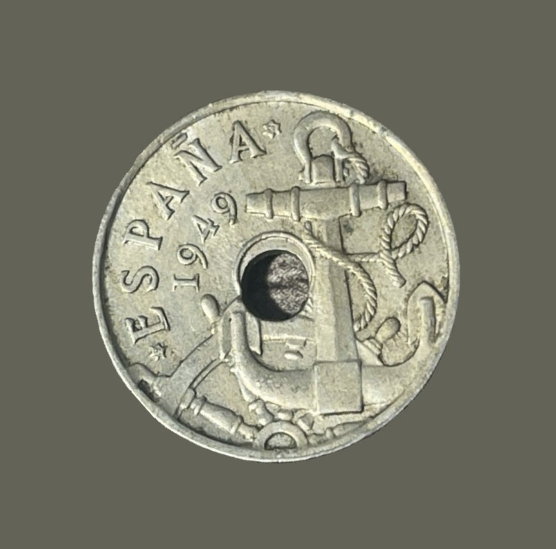 1949-56 Spain 🇪🇸 50 Centimos Copper-Nickel Coin