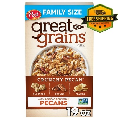 Post Great Grains Crunchy Pecan Cereal 19oz Whole Grain Non-GMO