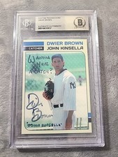 Dwier Brown Signed Field Of Dreams Card John Kinsella BAS Coa Wanna Have A Catch