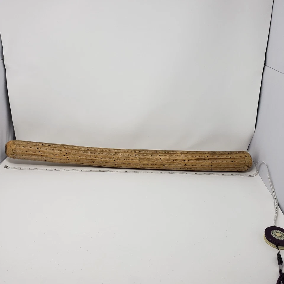 Instrumento vintage de madera de cactus de 28 pulgadas RAIN STICK Foto 3 de 4