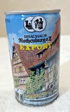 VTG 1970's Brauhaus-Rothenburg-Export🍺-Scenic-Bavaria-11.159 oz-Steel Beer Can