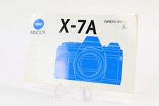 Minolta X-7A Instruction Manual Owner's Manual G875