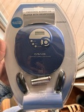 Craig CD2808A Personal Stereo CD Player w/ Headphones, CD-R/RW, Blue NIB