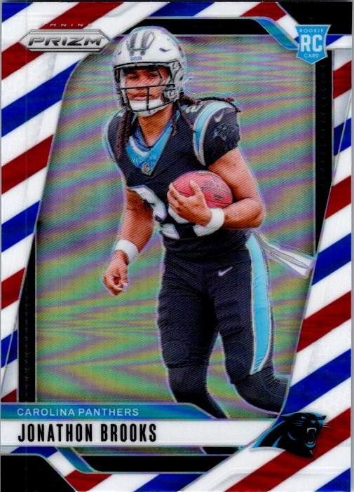 2024 Panini Prizm #357 Jonathon Brooks Red White and Blue