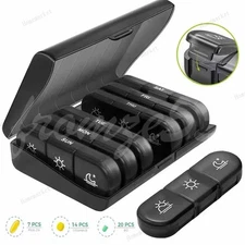 1x Weekly Pill Box Organizer 3 Times a Day 7 day Organizer Case Medicine Storage