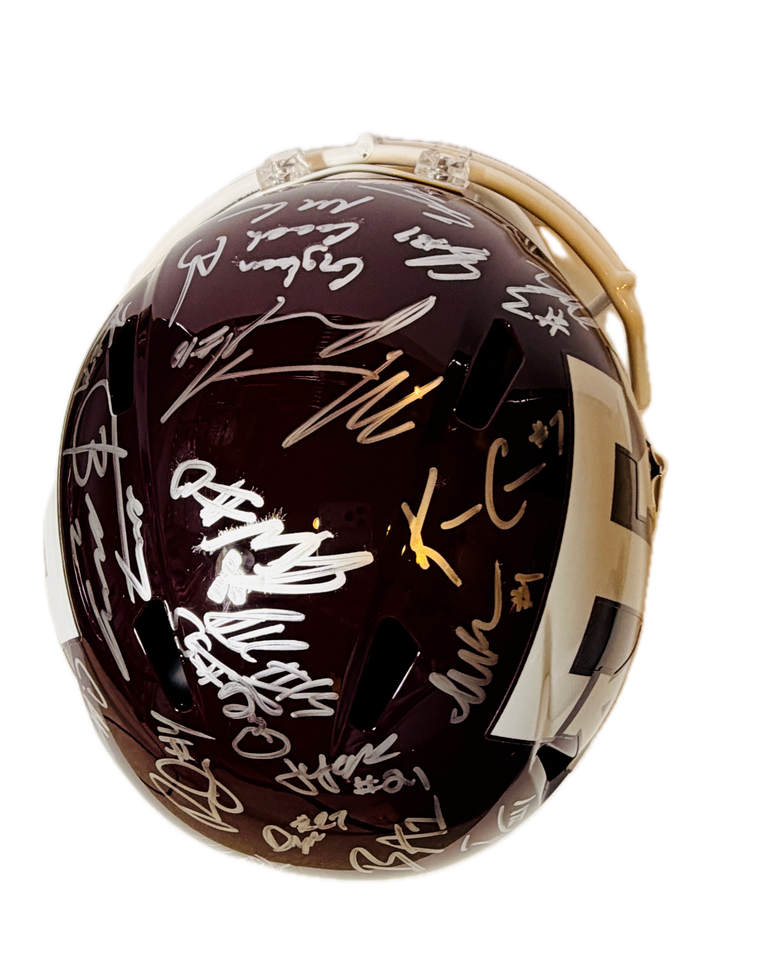 2025 TEXAS A&M AGGIES TEAM SIGNED FS FOOTBALL HELMET COA 40+ ELKO ...
