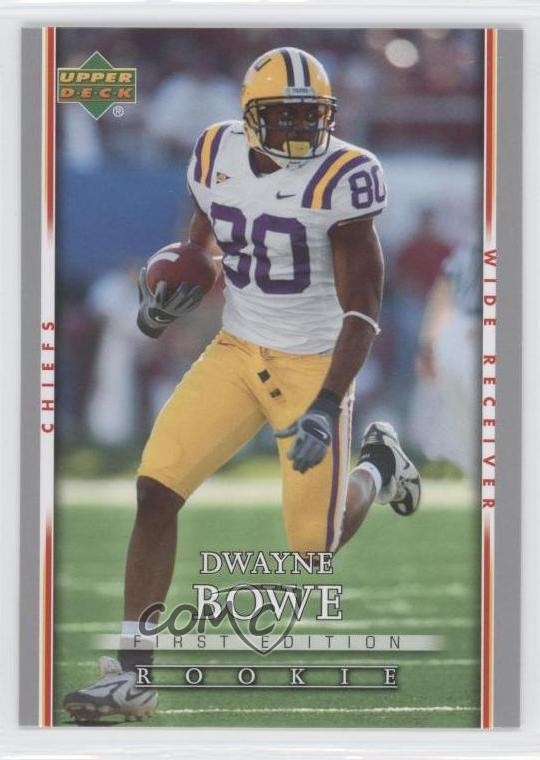 2007 Upper Deck First Edition Rookie Dwayne Bowe #118 Rookie RC 2u3