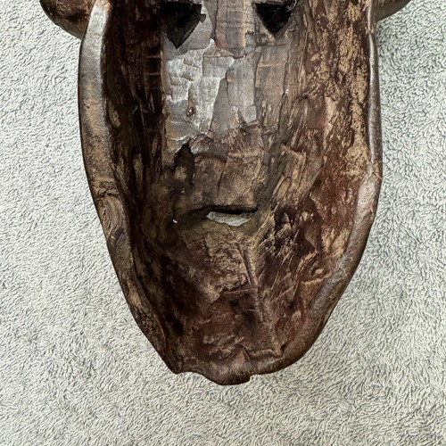 Vintage handgeschnitzte afrikanische Stammesmaske aus Holz - Bild 11 von 18