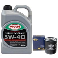 MotoröL Set 5W-40 Meguin 5 Liter + ÖLfilter FüR Citroen C5 Fiat Peugeot Suzuki