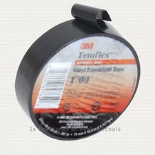 3M TEMFLEX BLACK 1700 3/4"x60' Vinyl Electrical Tape free shipping