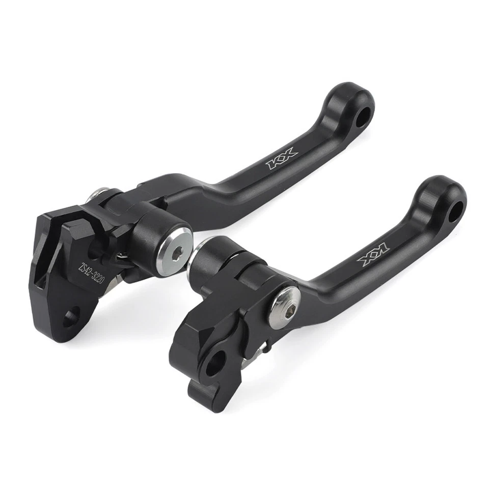 Palanca de embrague de freno pivote CNC LOGO KX para KAWASAKI KX65/85 KX100 KX112 KX 125 250 Foto 2 de 4