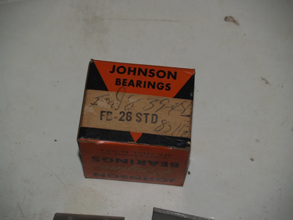 Rodamientos de varilla de conexión Ford V8 1939-1945 - 1 juego FB-26 Johnson bronce NOS STD 1939-1945 Foto 3 de 3