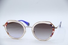 NEW WOOW SUPER STRIP 1 COL 0305 CLEAR BLUE AUTHENTIC FRAMES SUNGLASSES 50-23