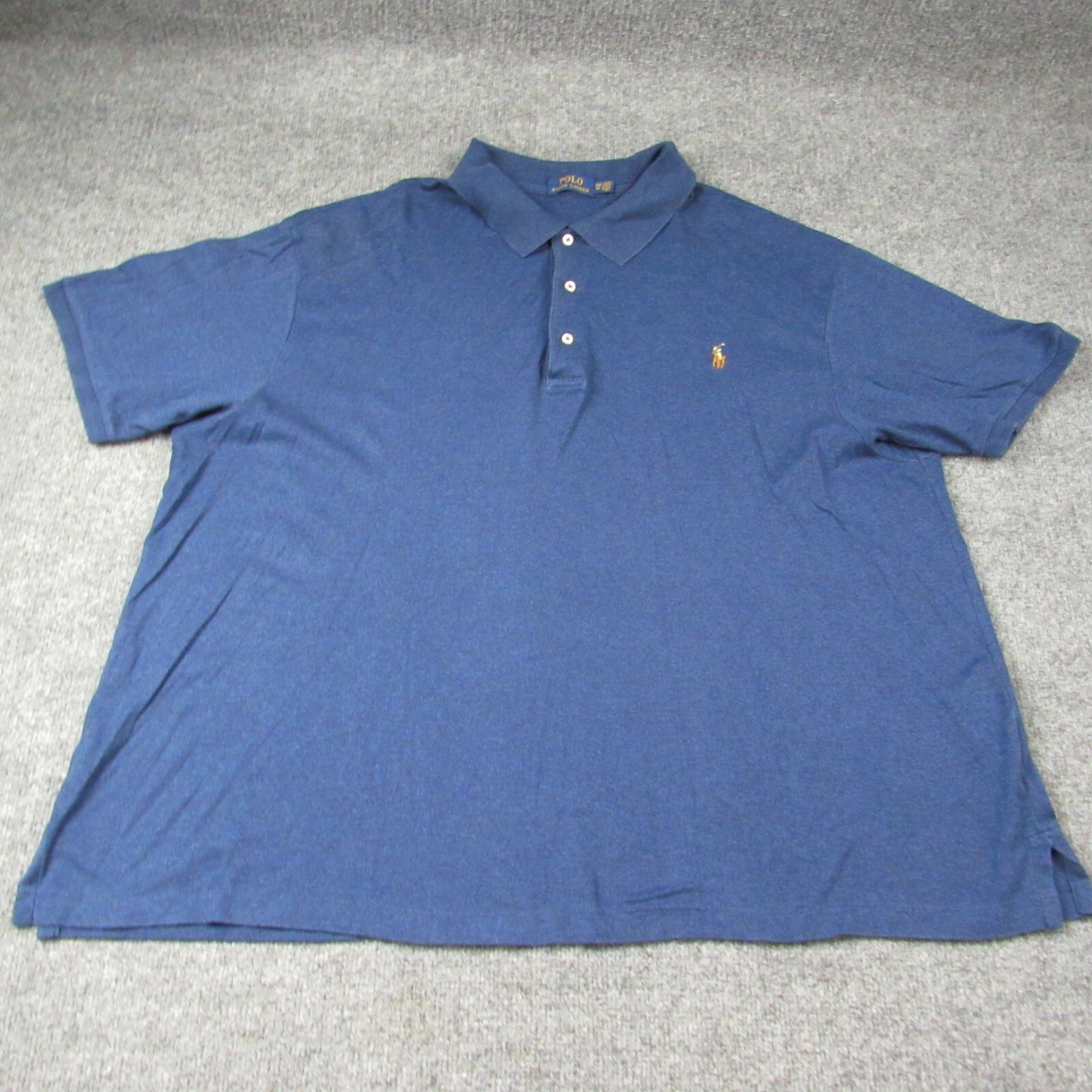 Polo Ralph Lauren camicia uomo 2XB grande polo blu erica preppy carne pony