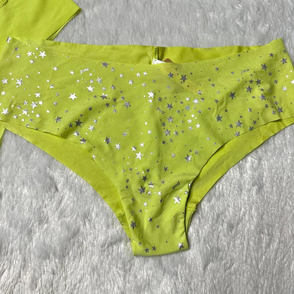 NUEVO CON ETIQUETAS VS ROSA Cheeky Tanga Bragas Estrella Amarilla Mujeres Paquete de 2XL Foto 4 de 4