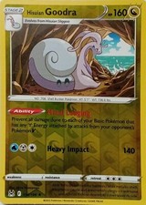 134/196 HISUIAN GOODRA REVERSE HOLO LOST ORIGIN POKEMON CARD