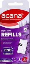ACANA - Clothes Moth Trap Refills NEW IMPROVED **FAST FREE UK SHIPPING**