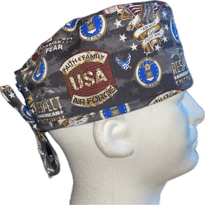 US Air Force Respect Scrub Hat Chemo Cap