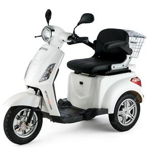 White Trike 3 Wheeled Electric Mobility Scooter 900w Veleco Zt15 Ebay