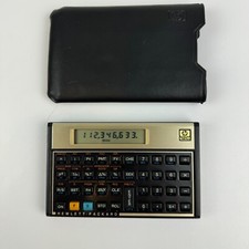 Hewlett Packard HP 12C Financial Calculator With Case  TESTED 