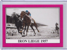 1991 HORSE RACE STAR CARDS KENTUCKY DERBY IDBLUE #83 IRON LEAGUE 1957