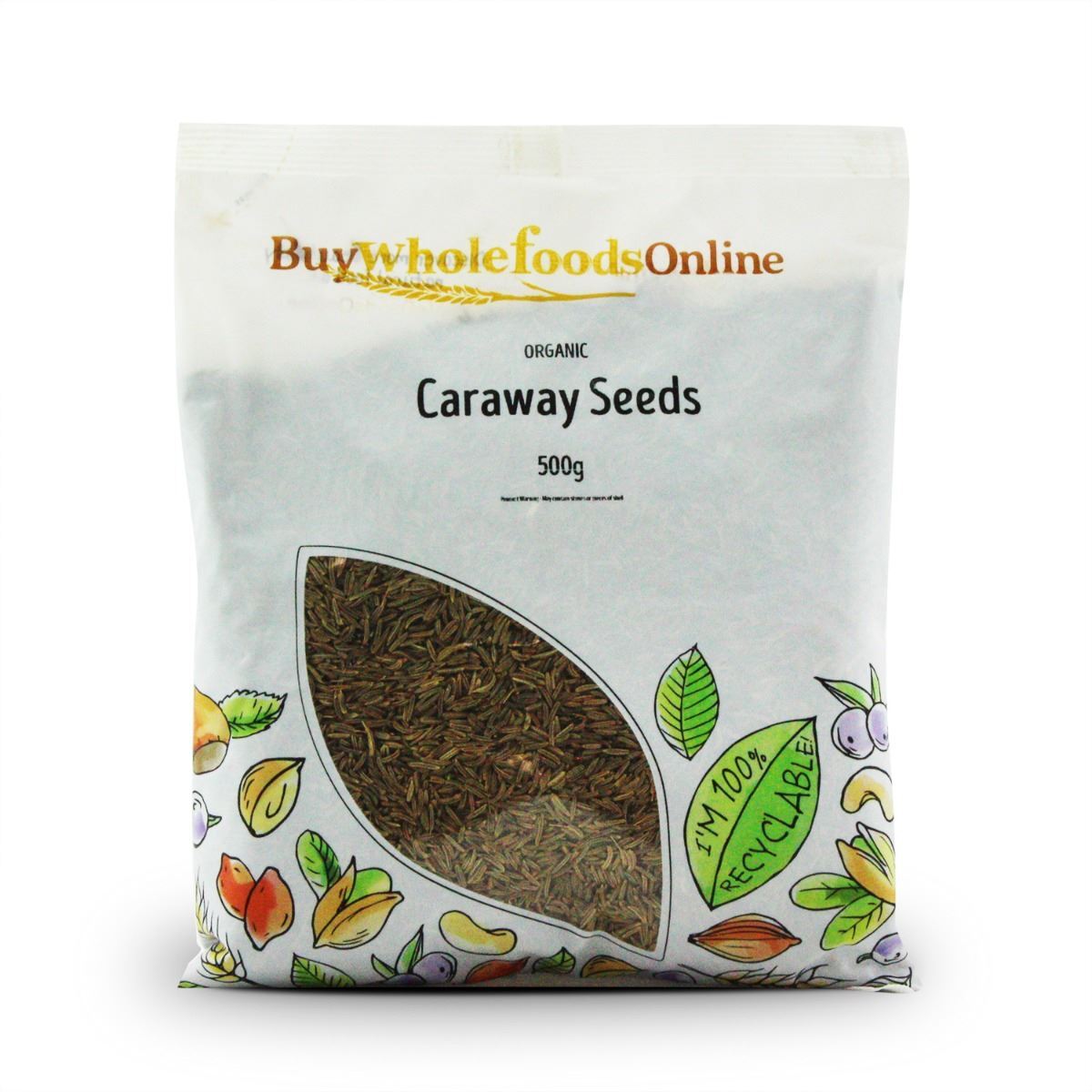 Organic Caraway Seeds 500g | BWFO | Free UK Mainland P&P