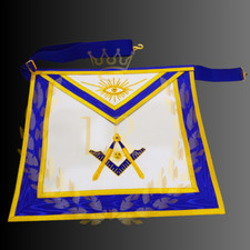 Masonic Regalia Blue Lodge Senior Deacon Premium Quality Hand Embroidered Apron