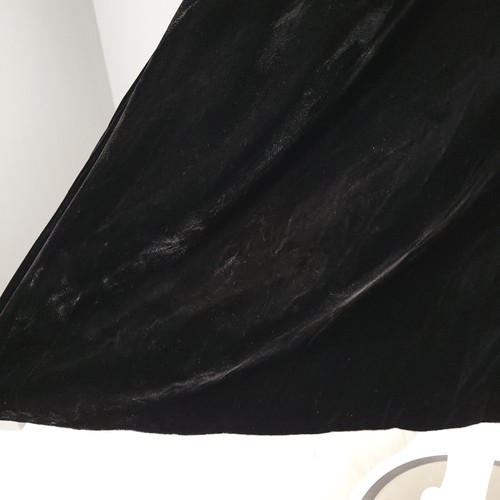 LANZ ORIGINALS Vintage 80s Dress 6 Black Velvet Puff Sleeve Bows Long Sleeve USA - Picture 10 of 11