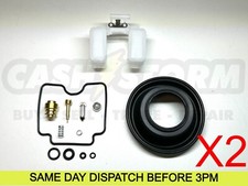 2 X Yamaha XVS 1100 A Dragstar Carb Carburettor Repair Kit Diaphragm Float