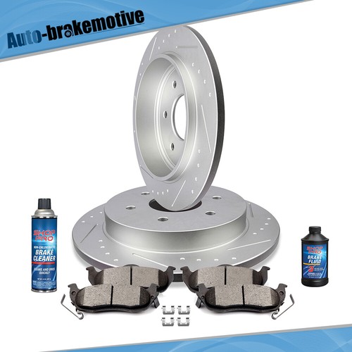 FOR INFINITI QX56 2004 NISSAN ARMADA TITAN REAR BRAKE ROTORS AND METALLIC PADS - Picture 2 of 9