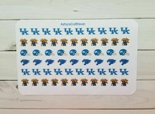 60 College Football Planner Stickers- Perfect For Any Planner- Erin Condren