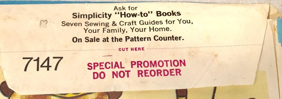 VTG 1975 SPECIAL PROMOTION SIMPLICITY EMBROIDERY DESIGN TRANSFER UNUSED UNCUT - Image 3 of 4