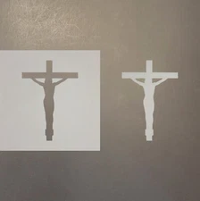 Crucifix 2 Plastic Mylar Stencil Airbrush Painting Art Supplies