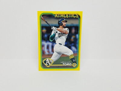 2024 Topps #US85 Abraham Toro, Oakland Athletics - Yellow Border Parallel Insert