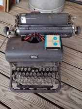 Vintage Royal Typewriter Black - weighs close too 30 lbs !!! thumbnail