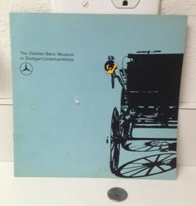 1961 Daimler - Benz Museum Stuttgart Germany Car Dealer Booklet