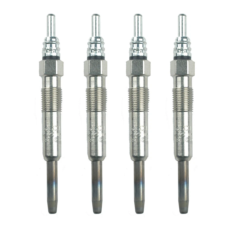 Bosch Juego de 4 bujías incandescentes diésel para Volkswagen Beetle Golf Jetta Passat 1,9 L L4 Foto 2 de 3