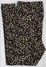 OS LuLaRoe One Size Leggings Cute Confetti on Black NWT P08
