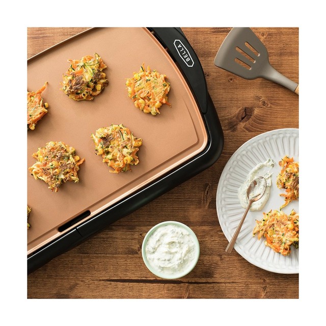 Bella 14606 Copper Titanium Coated Nonstick Electricgriddles 10.5 X
