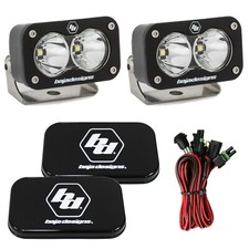 Baja Designs S2 Pro 5000K Clear Spot Beam LED Light Pods With Rock Guards