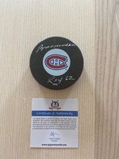 BOBBY ROUSSEAU Montreal Canadiens AUTOGRAPHED Signed NHL Hockey Puck COA ROY