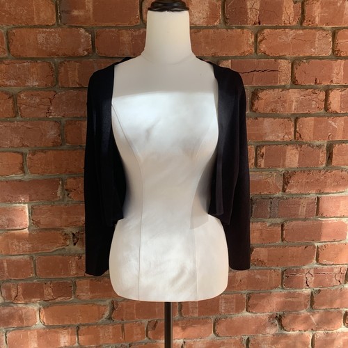 Portmans Womens Bolero Cardigan Black Long Sleeves Workwear Size S eBay