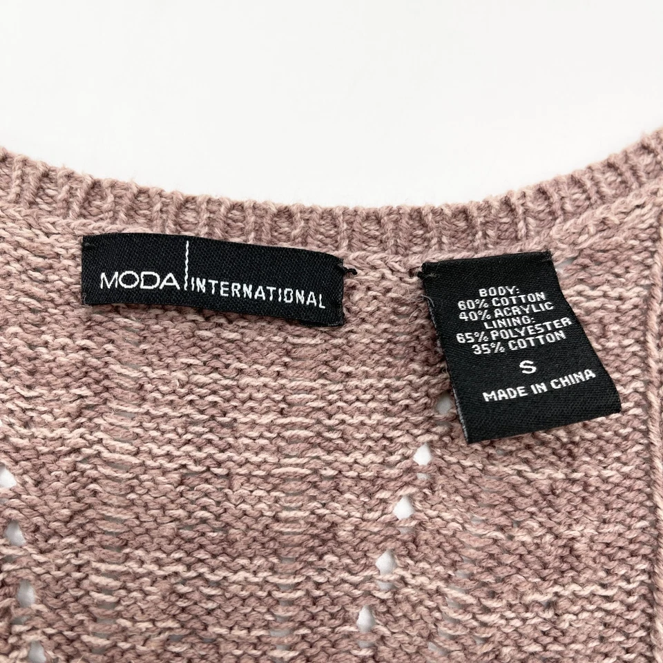 Y2K Moda Sweater Dress Small Boho Twee Drop Waist Academia Preppy Fairy Grunge - Image 2 of 4