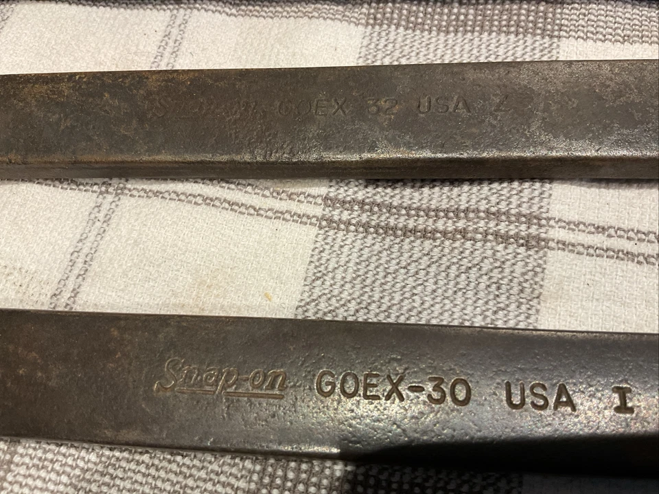 Juego de 8 llaves Snap On GOEX. Combo de caja abierta/12 puntos 5/8-1 1/4. Foto 3 de 4