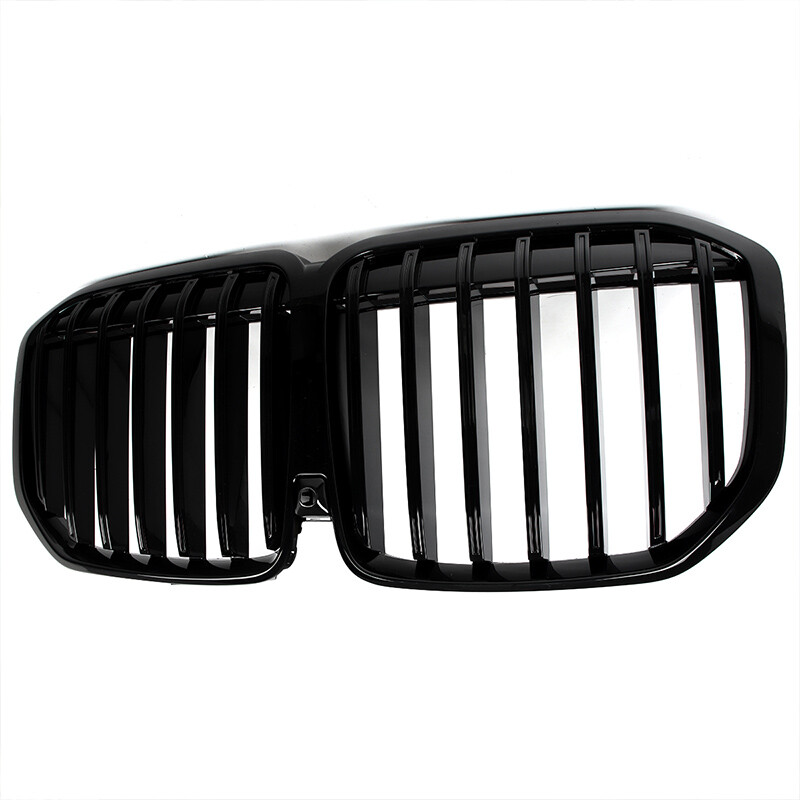 For BMW X7 G07 2023-2025 Glossy Black Front Kidney Grille